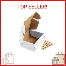 White Corrugated Box Mailers 50 Pack Small Shipping Boxes for Mailing 4x4x2