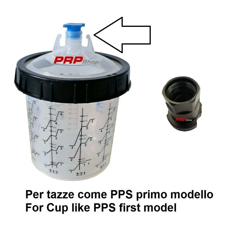 ADATTATORE TAZZE MONOUSO PPS PISTOLE SPRUZZO SAGOLA sparaygun Adapter System PPS