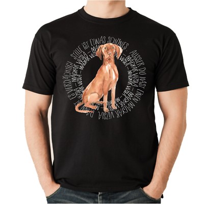 T-Shirt CIRCLE MAGYAR VIZSLA Watercolor by Siviwonder Unisex Hund Hundemotiv