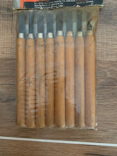 Neu in OVP!!! Vintage Büffel Marke 8-teiliges Holzschnitzset - Bild 3 von 5