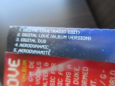Daft Punk Digital Love Japan CD Single VJCP-61055 Leiji Matsumoto