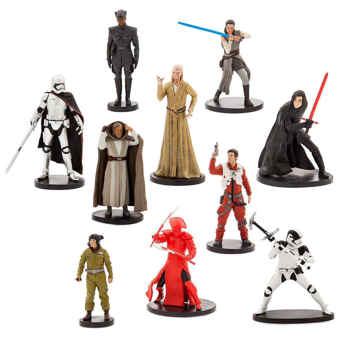  Star Wars The Last Jedi Deluxe Figurine Action Figurines Set of 10 ~ New 