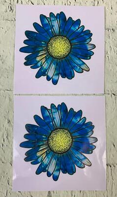 Daisy Flower Vinyl Waterproof Sticker Decal Car Laptop Wall Window ...