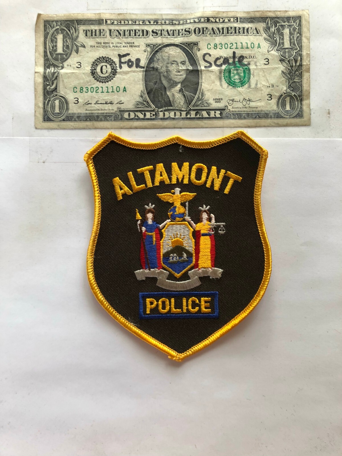 Altamont New York Police Patch unsewn great condition eBay