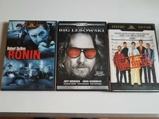 3 DVD Robert Den Niro Ronin, The Big Lebowski, and The Usual Suspects -Good Cond