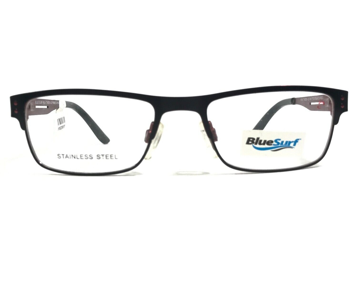 Оправа для детских очков Blue Surf RUN TWEEN 42 ЧЕРНО-КРАСНАЯ квадратная 46-17-125