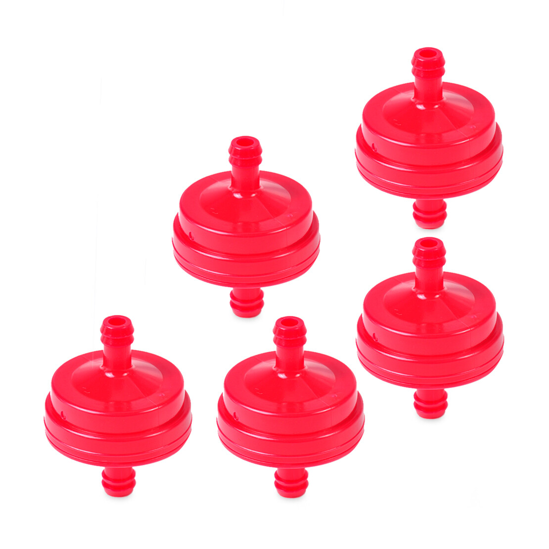 5tlg Rot Rasenmäher Kraftstofffilter Benzinfilter für Briggs Stratton