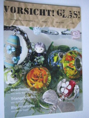 SELTENHEIT - Vorsicht Glas Magazin -Heft 2 Zeitschrift- handmade Lampwork Perlen