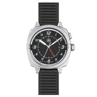 "Mercedes-Benz Original Herren Armbanduhr \"G Klasse\" Silber/Schwarz Neu Ovp"