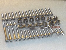 Yamaha YZ125 1986-93 Copre motore bulloni a brugola inox, dadi cupola cilindro 