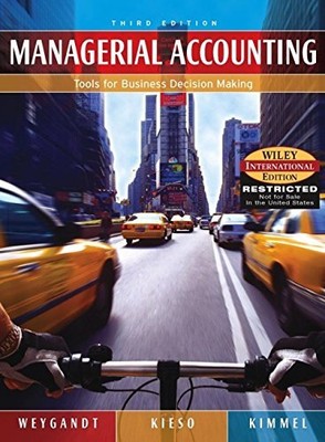 Managerial Accounting: Tools for Bu..., Kimmel, Paul D.