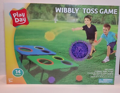 Play Day Wibbly Toss Game - Play Day - Multicolor Family Friendly Corn Hole NIB