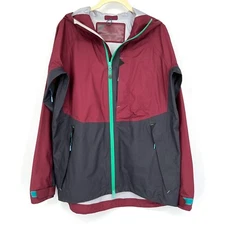 Trew Mens Size XS BeWild Rain Jacket Waterproof Zip Up Hooded Vented Packable