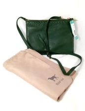 NWT Deux Lux Maribel Double Zip Crossbody, Olive Green, Gold Tone Hardware,...