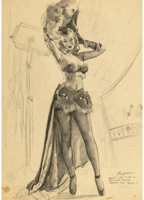 Gil Elvgren - Pinup Girl - Nun, es ist Zeit, die Bewegung vor dem Haus zu setzen pr