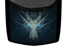 Dragon Grey Head Snarling Hood Wrap Truck Car Vinyl Graphic Decal 58x65 Scaled Dragon Grey Head Snarling Hood Wrap Truck Car Vinyl Graphic Decal 58x65 Scaled