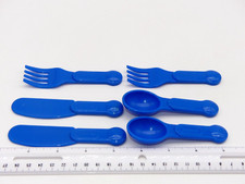 Vintage Little Tikes Silverware Fork Knife Spoon Play Kitchen Food BBQ Toy