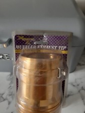 Gold Universal Round Exhaust Muffler Tip Car Xtreme Fx