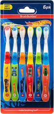 6-Pack Hot Wheels Toothbrush for Kids, Kids Battery Powered Toothbrushes, Toothb