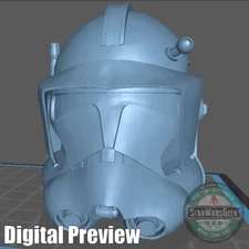 Clone Commander Thorn custom print head for 4" 6" 7" 12" Star Wars figures