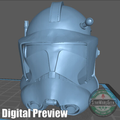 Clone Commander Thorn custom print head for 4'' 6'' 7'' 12'' Star Wars figures