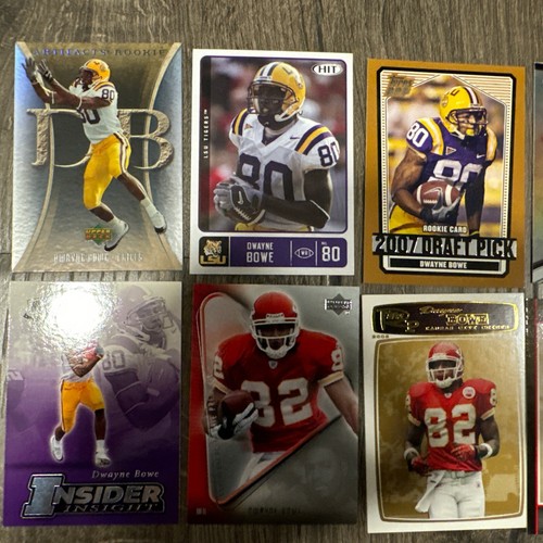 (11) Karten Dwayne Bowe Lot keine doppelten Rookies Chiefs LSU - Bild 2 von 3