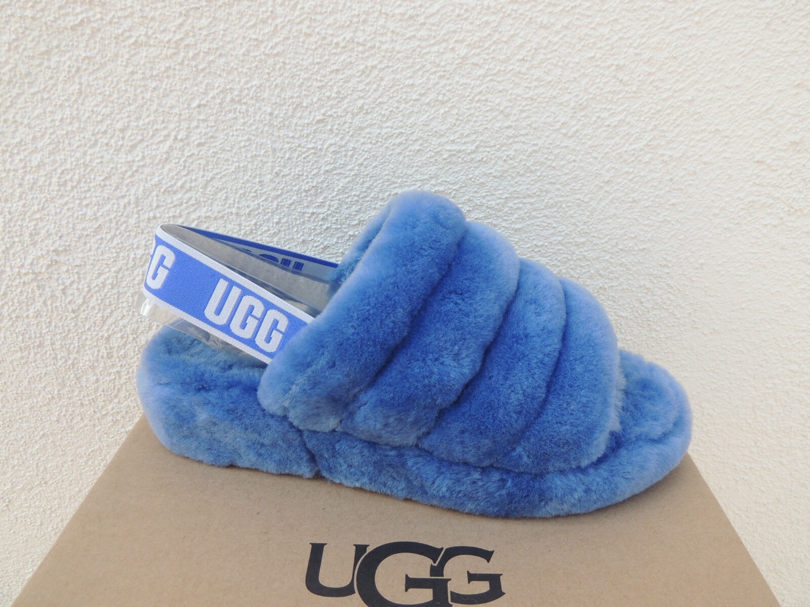 blue uggs slides