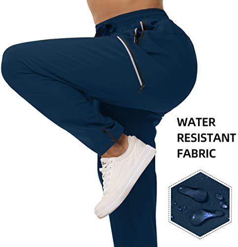 Women's Hiking Pants Lightweight Water Resistant Golf Cargo Large 27-navy Blue - Picture 5 of 6