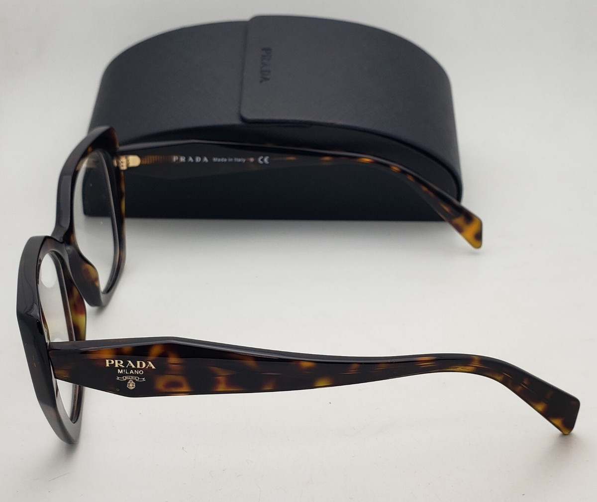 New PRADA Cat-Eye Eyeglasses VPR 18W 2AU-1O1 54-17 145