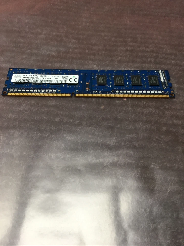 SK Hynix 4GB  PC3-12800U DDR3-1600MHz Desktop Memory RAM HMT451U6BFR8A-PB - Image 2 of 4