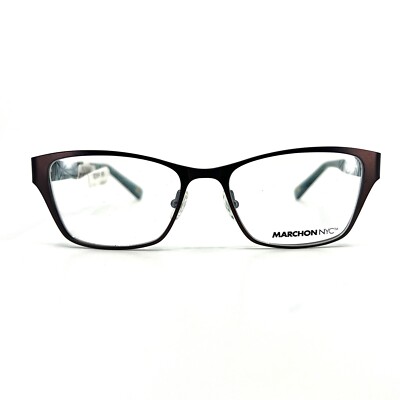 Marchon NYC Eyeglasses Frames UPTOWN REFINERY 210 Brown blue 52-17-135