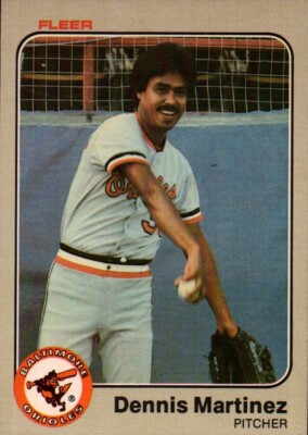 1983 Fleer Baseball #64 - Dennis Martinez - Baltimore Orioles  83-802
