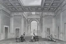 ITALY Rome Interior of Palace of Saturninus - 1854 Engraving Print
