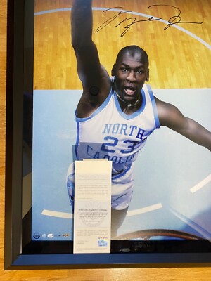 michael jordan unc autograph