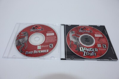 Jurassic Park III Danger Zone & Dino Defender Windows 2001 PC CD-ROM Games