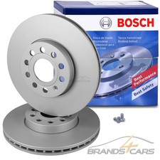 BOSCH 2x BREMSSCHEIBE Ø288 VORNE FÜR SKODA OCTAVIA 3 4 VW CADDY 4 5 GOLF 5 6 7 8