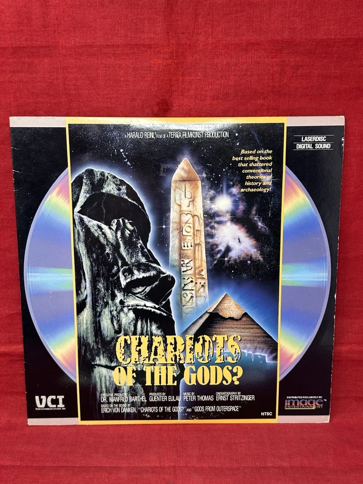 Chariots of the Gods - 12" Laserdisc RARE Erich Von Daniken Alien UFO Movie Foto 2 de 4