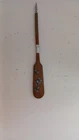 OLD WOODEN FEATHER HOLDER CARVING SOUVENIR OF ROUEN