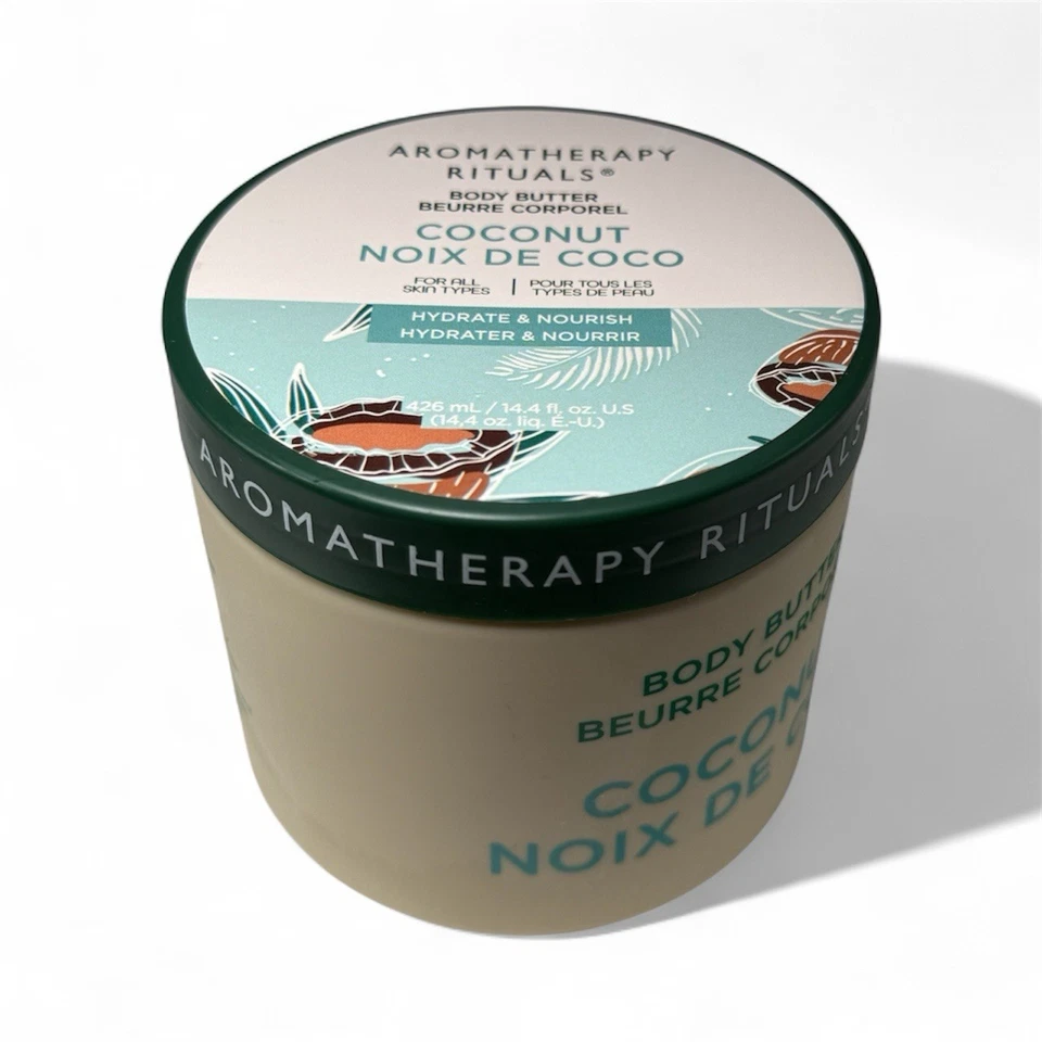 Aromatherapy Rituals Coconut Body Butter 14.4 fl oz / 426 ml – Deep Moisturizing - Image 3 of 4