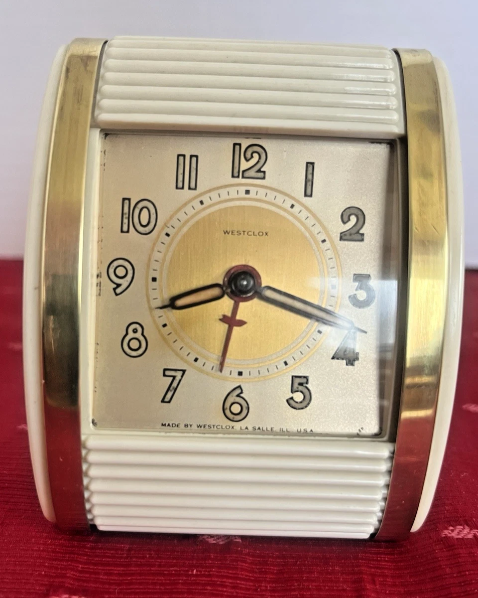 Réveil Baby Ben Westclox vintage : remontage mécanique écossais des années 1960, ancien rétro vintage