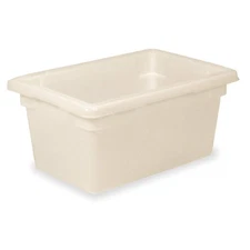 RUBBERMAID COMMERCIAL PRODUCTS FG350400WHT Food/Tote Box,5 gal .,White 5M678