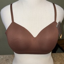 NWT Truekind Supportive Comfort Wireless Shaping Bra Size Large Chestnut Brown