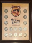The Silver Walking Liberty Half Dollar Collection 1929 - 1947,  total 16 coins
