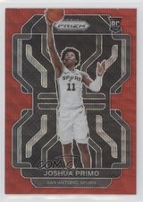 2021-22 Panini Prizm Ruby Wave Prizm Joshua Primo #298 11ns