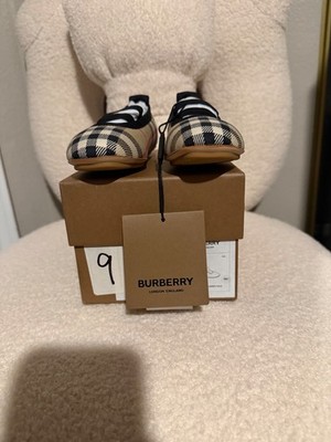  Brand New  Toddler Burberry Ballerina with rubber sole shoe