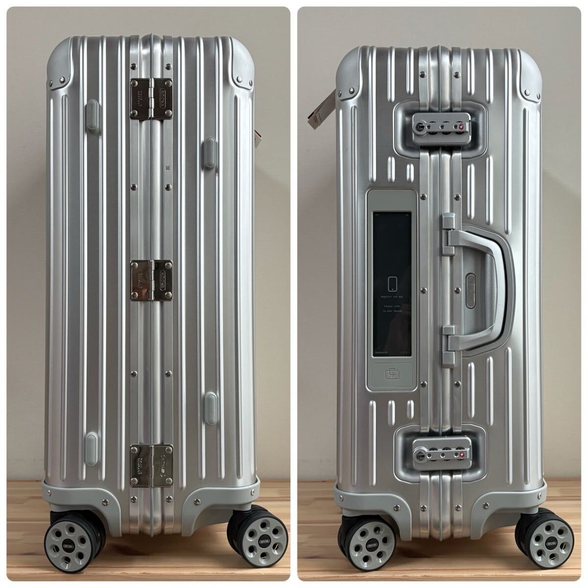 Rimowa Topas E-tag 67L Silver 4 wheels Carry Case Suitcase | eBay
