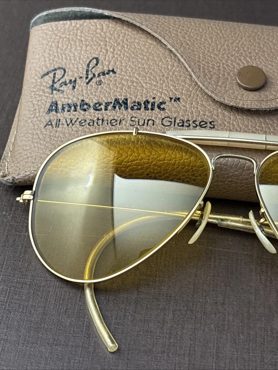 Ray-Ban Men Gold Vintage Sunglasses for sale | eBay