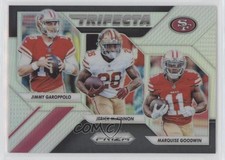 2018 Panini Prizm Trifecta Jimmy Garoppolo Marquise Goodwin Jerick McKinnon 09s9