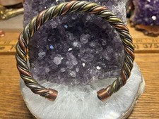 Solid Copper, Nickel and brass Men s Cuff Bracelet TS2 1/2 wide.