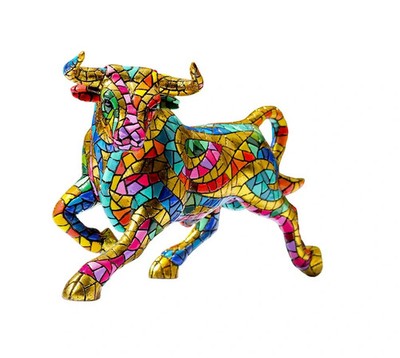 Barcino Carnival Bull Mosaic Spanish Toro 18 CM Spain *NO TARIFF COST